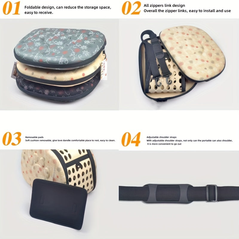 A Portable Fresh Air Pet Carrier Suitable for Small Dogs, Cats, Puppies, And Rabbits - a Comfortable And Breathable Travel Backpack