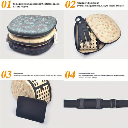 A Portable Fresh Air Pet Carrier Suitable for Small Dogs, Cats, Puppies, And Rabbits - a Comfortable And Breathable Travel Backpack