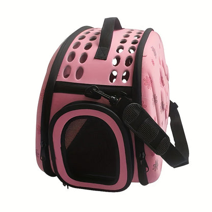 A Portable Fresh Air Pet Carrier Suitable for Small Dogs, Cats, Puppies, And Rabbits - a Comfortable And Breathable Travel Backpack