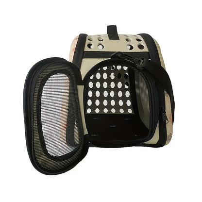 A Portable Fresh Air Pet Carrier Suitable for Small Dogs, Cats, Puppies, And Rabbits - a Comfortable And Breathable Travel Backpack