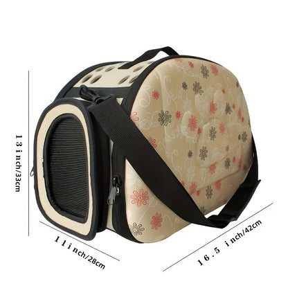 A Portable Fresh Air Pet Carrier Suitable for Small Dogs, Cats, Puppies, And Rabbits - a Comfortable And Breathable Travel Backpack